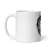 White glossy mug